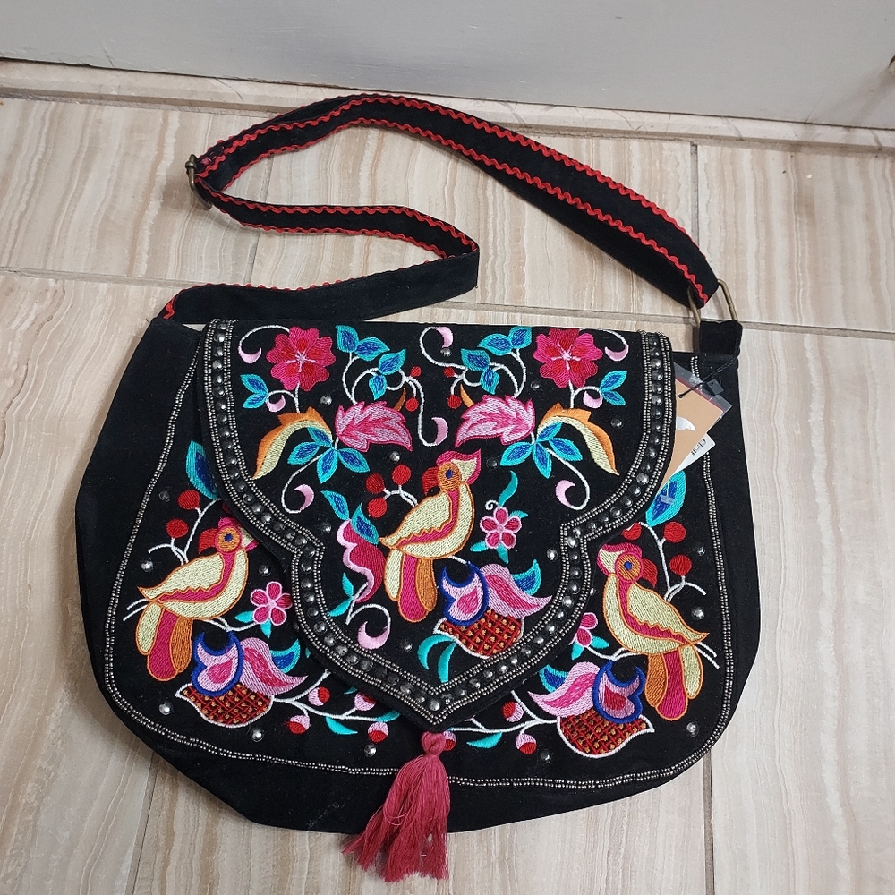 Kareena's Embroidered Black Bag